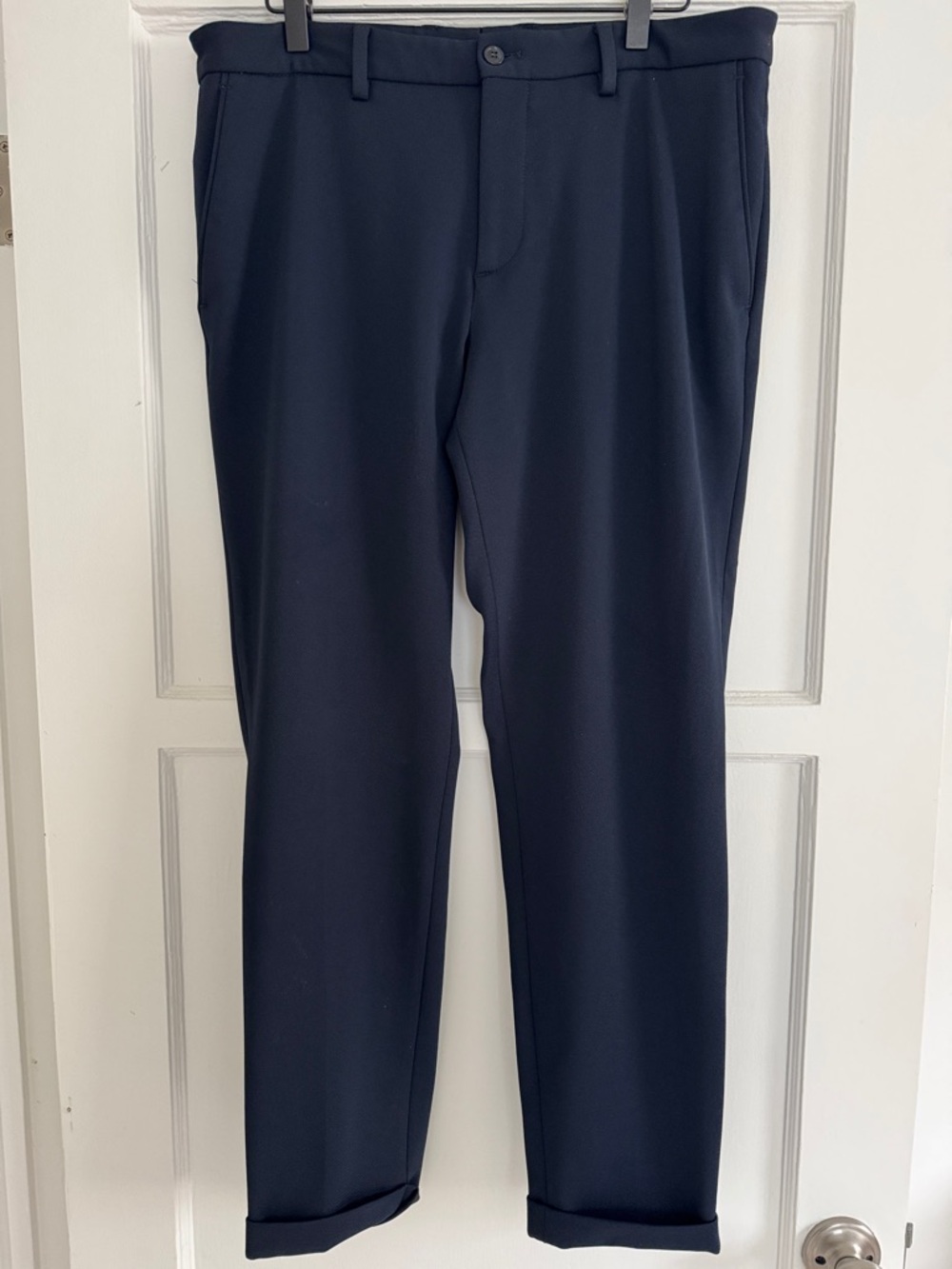 Zara Classic Slim Dress Pants - Navy